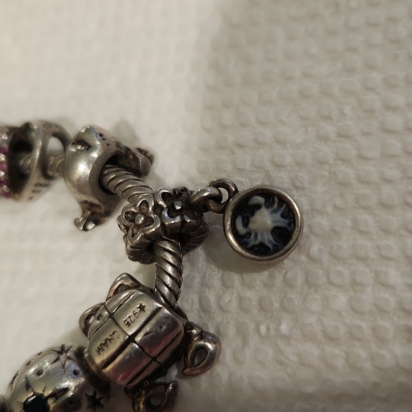 Pandora Sterling Charm Bracelet (13 charms) - Picture 12 of 12